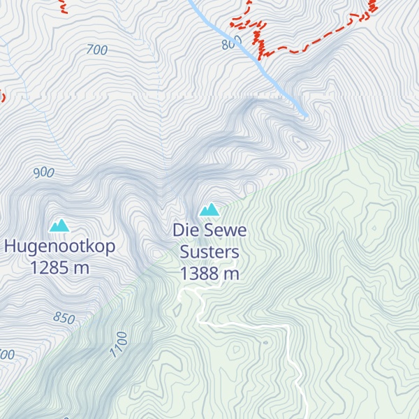 Map of Die Sewe Susters