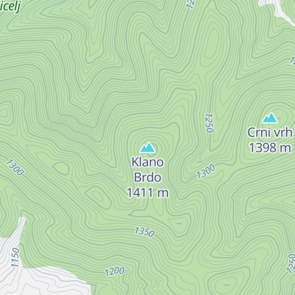 Map of Klano Brdo