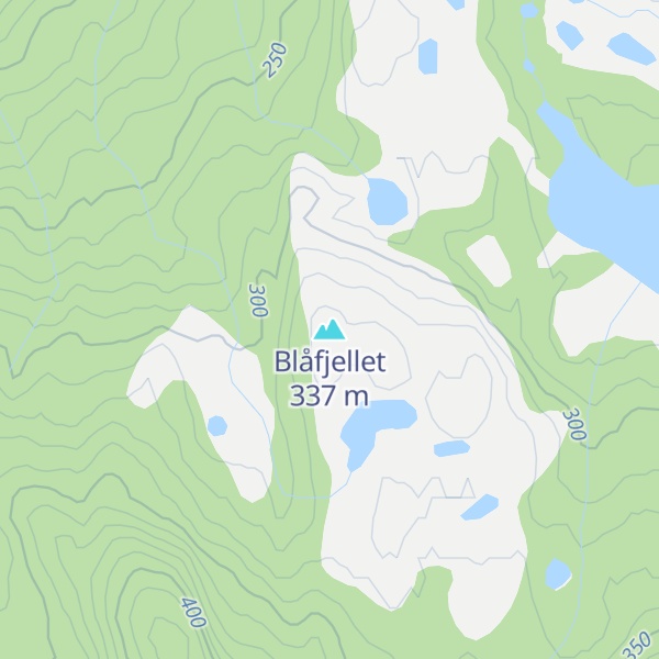 Map of Blåfjellet