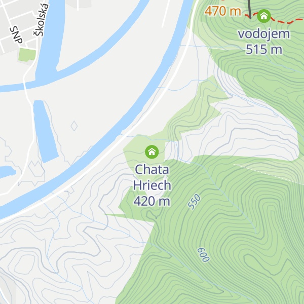 Map of Chata Hriech