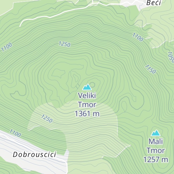 Map of Veliki Tmor