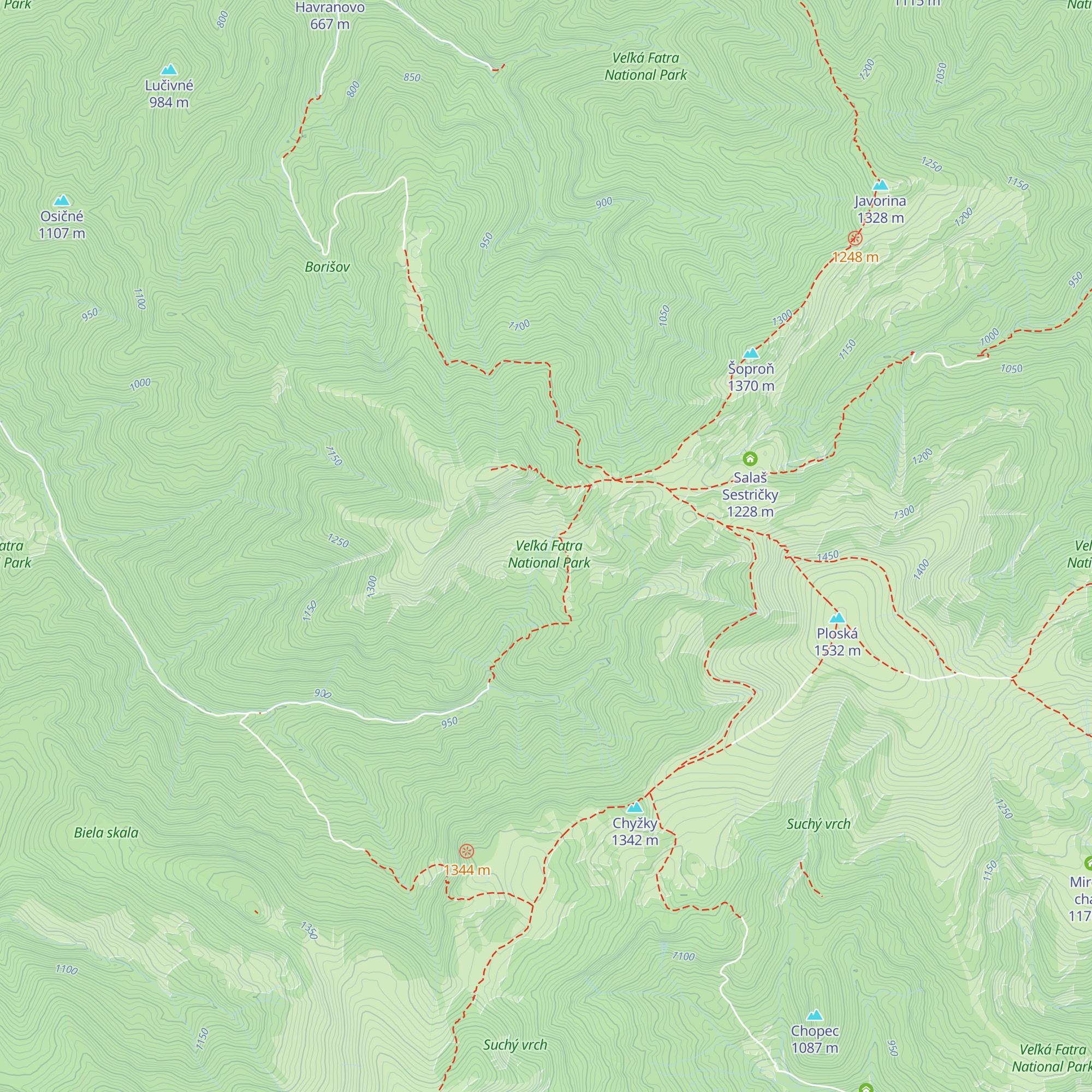 Necpalský salaš map