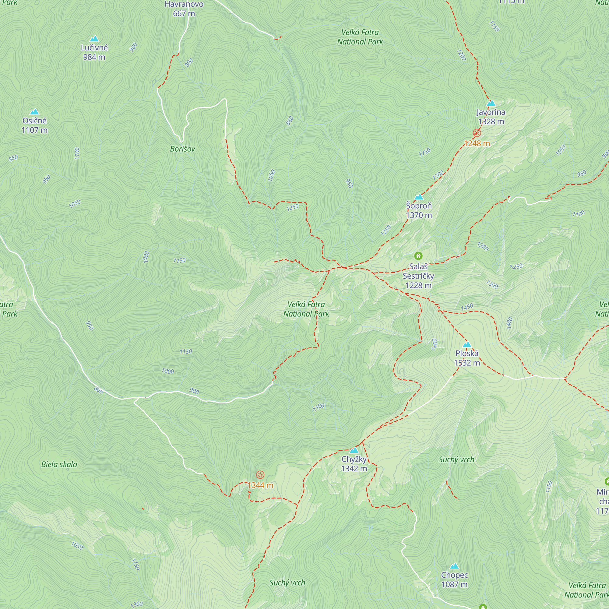 Necpalský salaš map