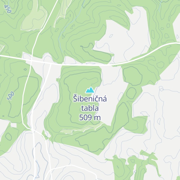 Map of Šibeničná tabla