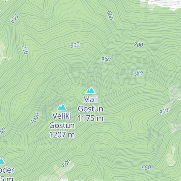 Map of Mali Gostun