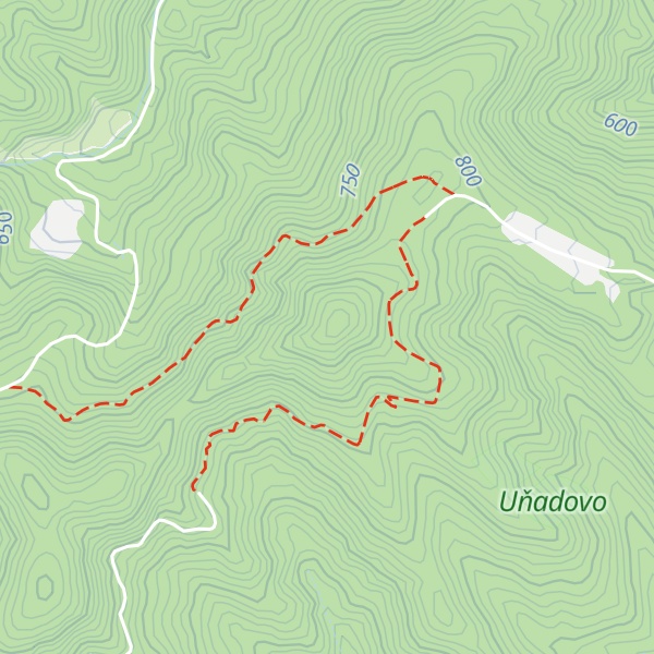 Map of Ostrý vrch