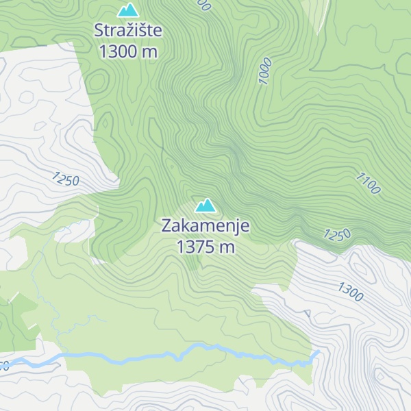 Map of Zakamenje