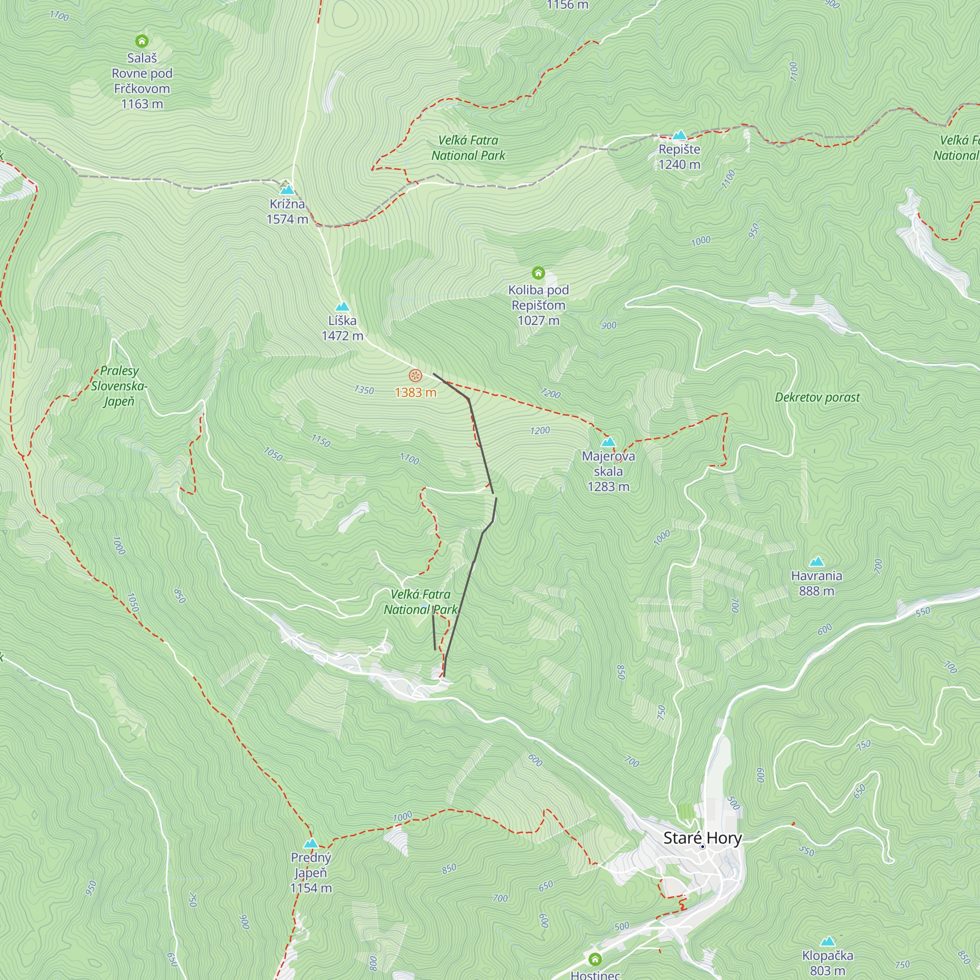 Bufet Javorie map