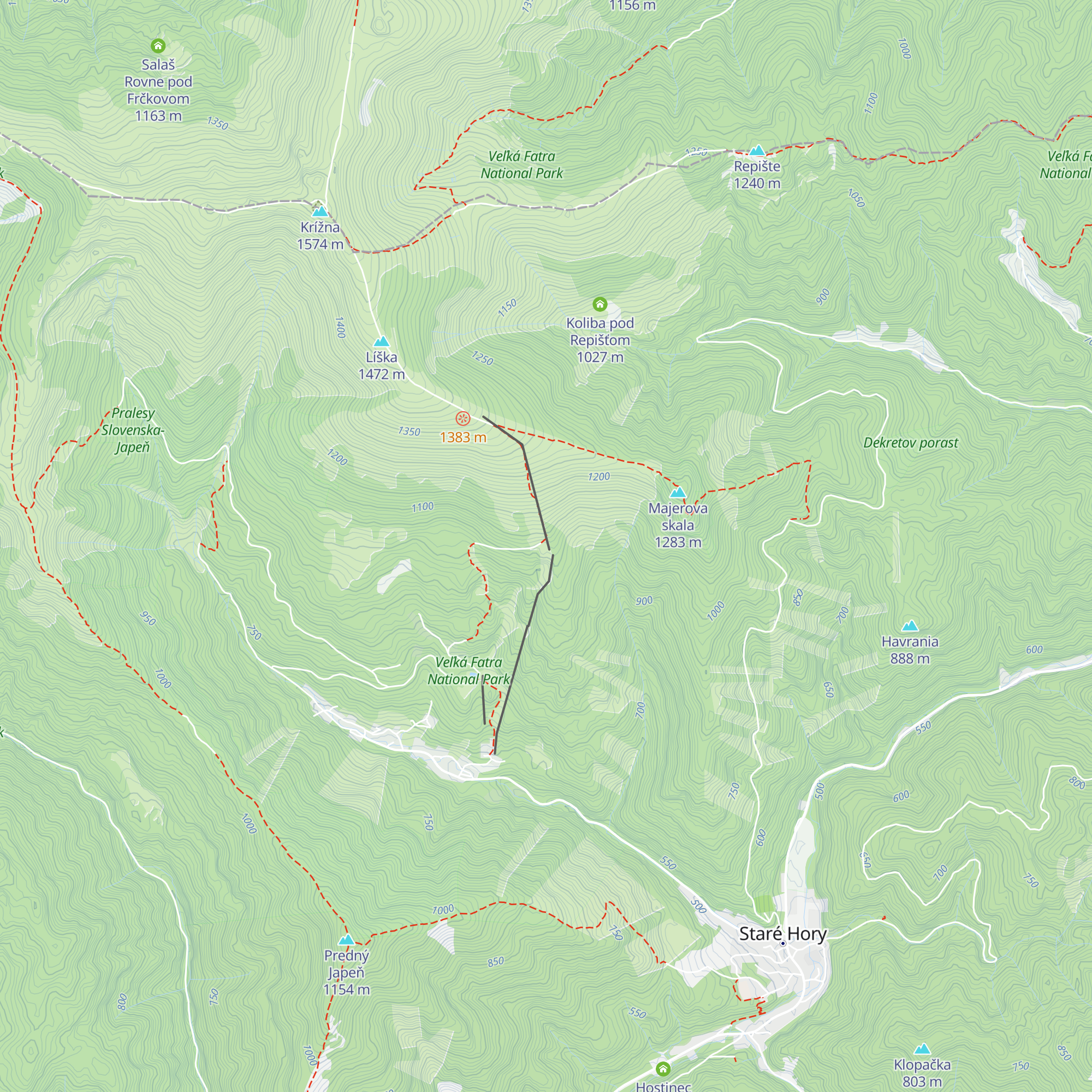 Bufet Javorie map