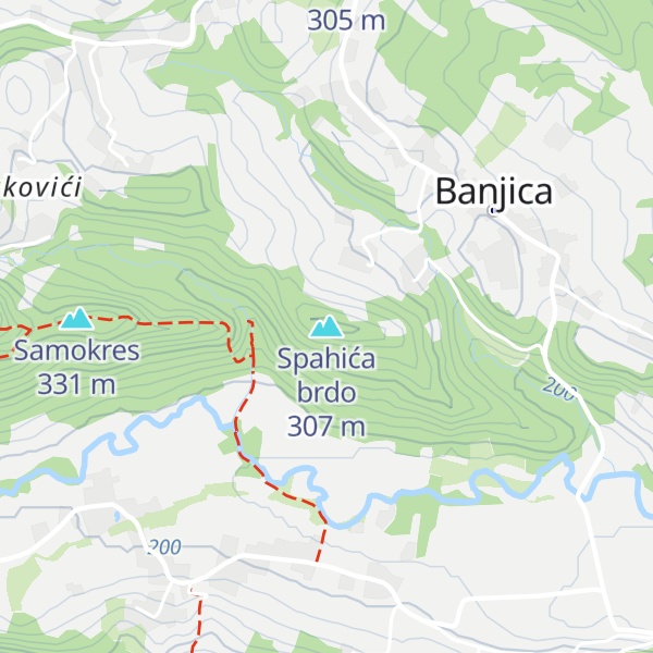 Map of Spahića brdo