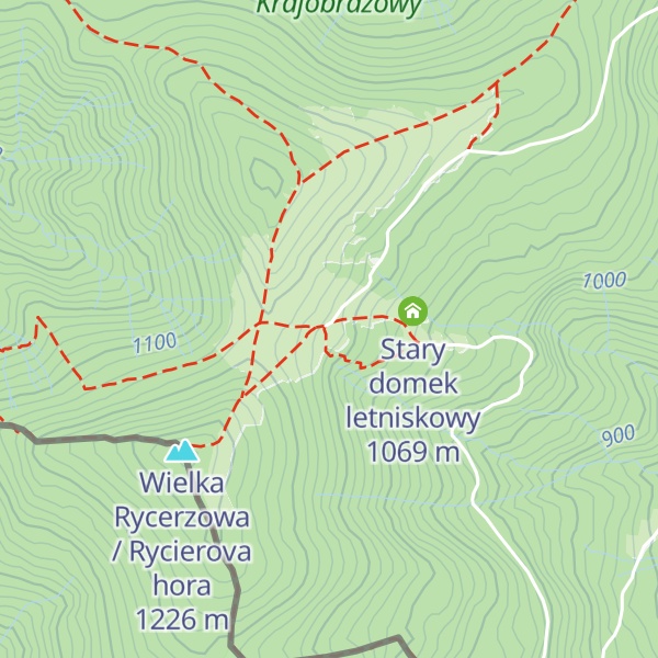 Map of Bacówka PTTK na Rycerzowej