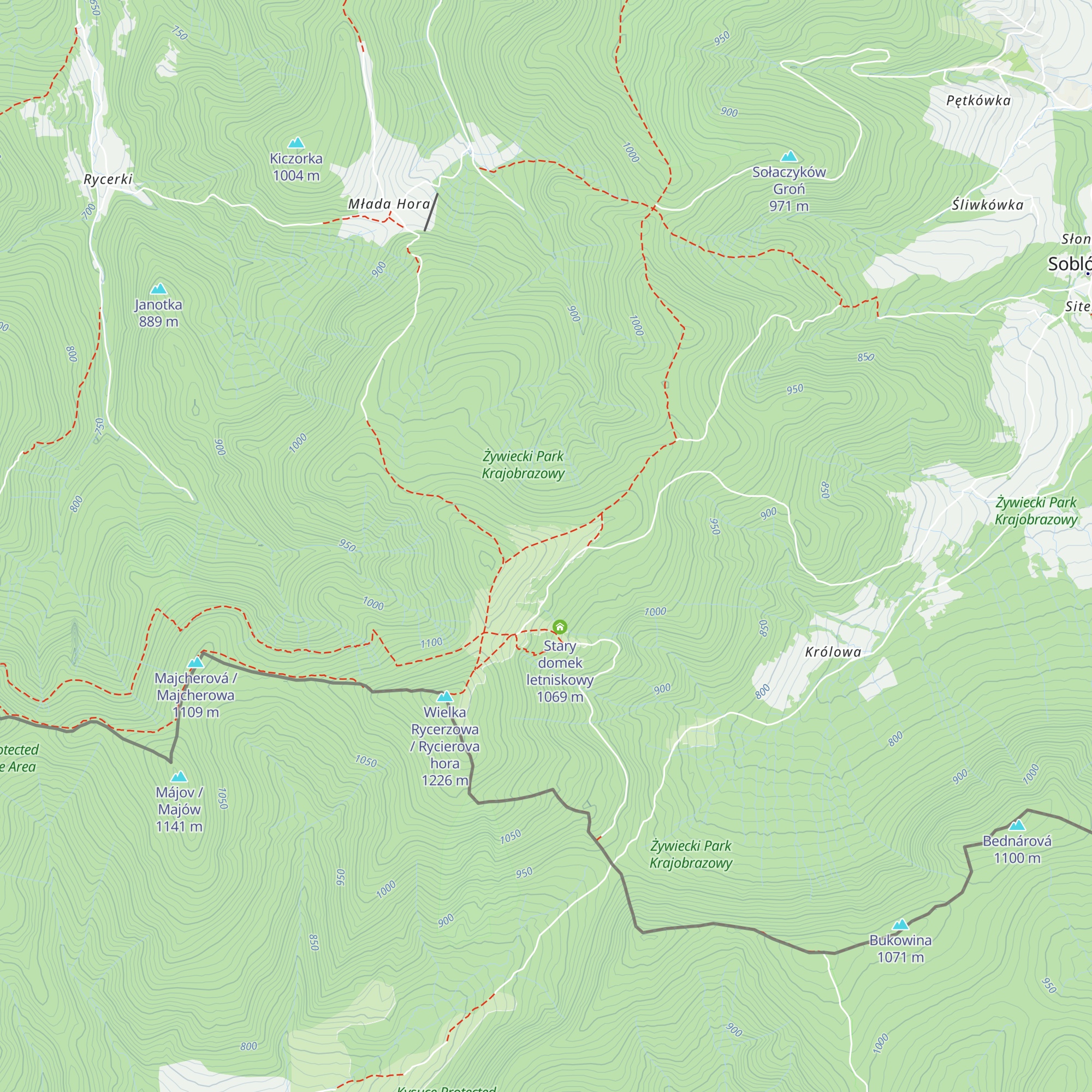 Letnia chata owczarzy map