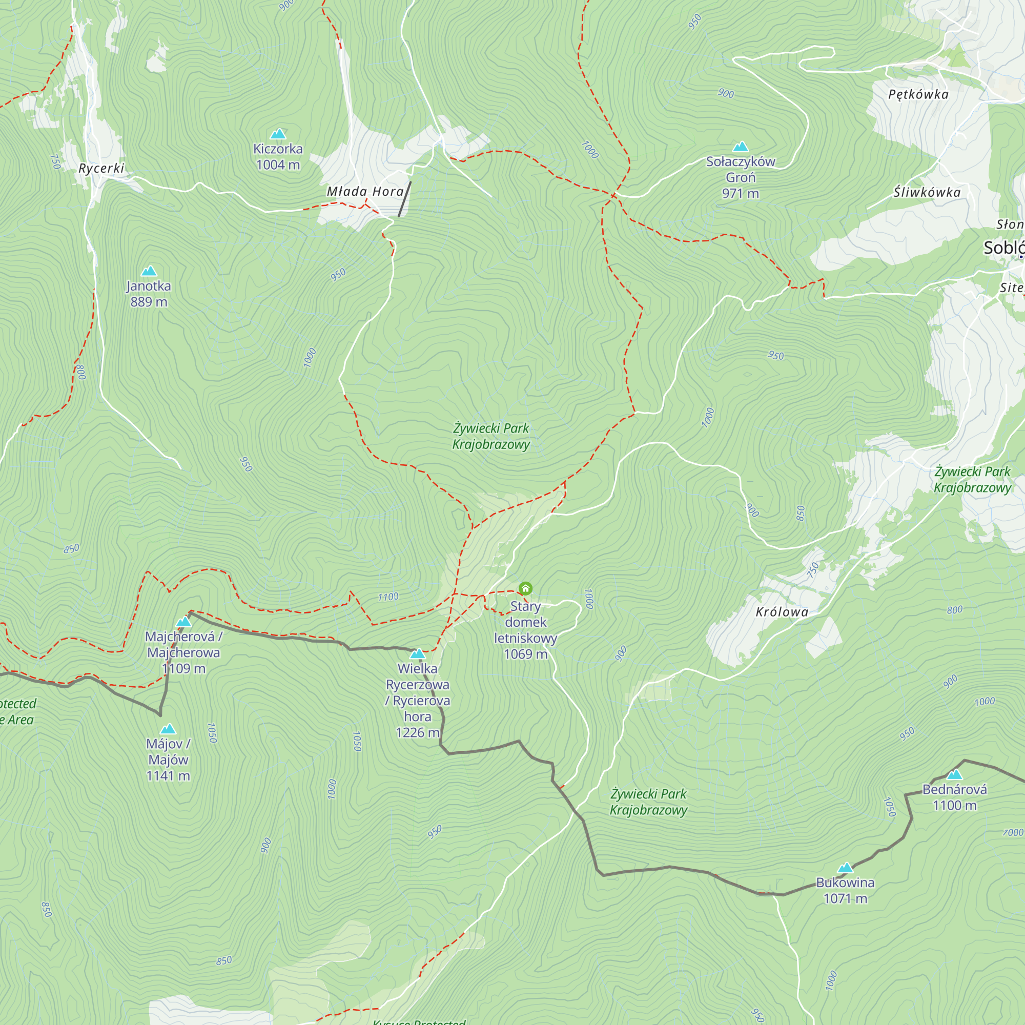 Letnia chata owczarzy map