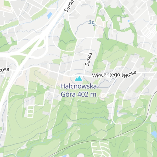 Map of Hałcnowska Góra