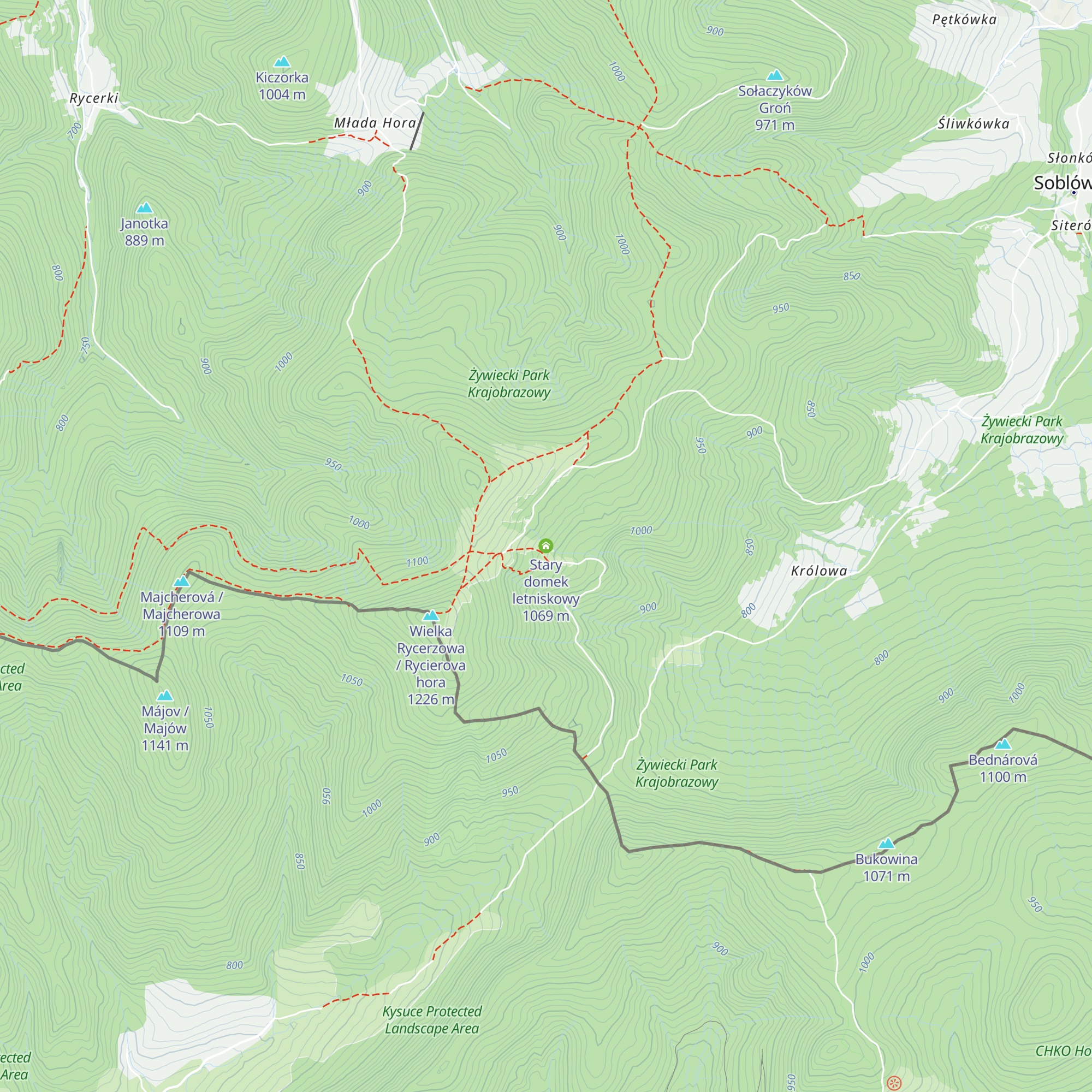 Stary domek letniskowy map