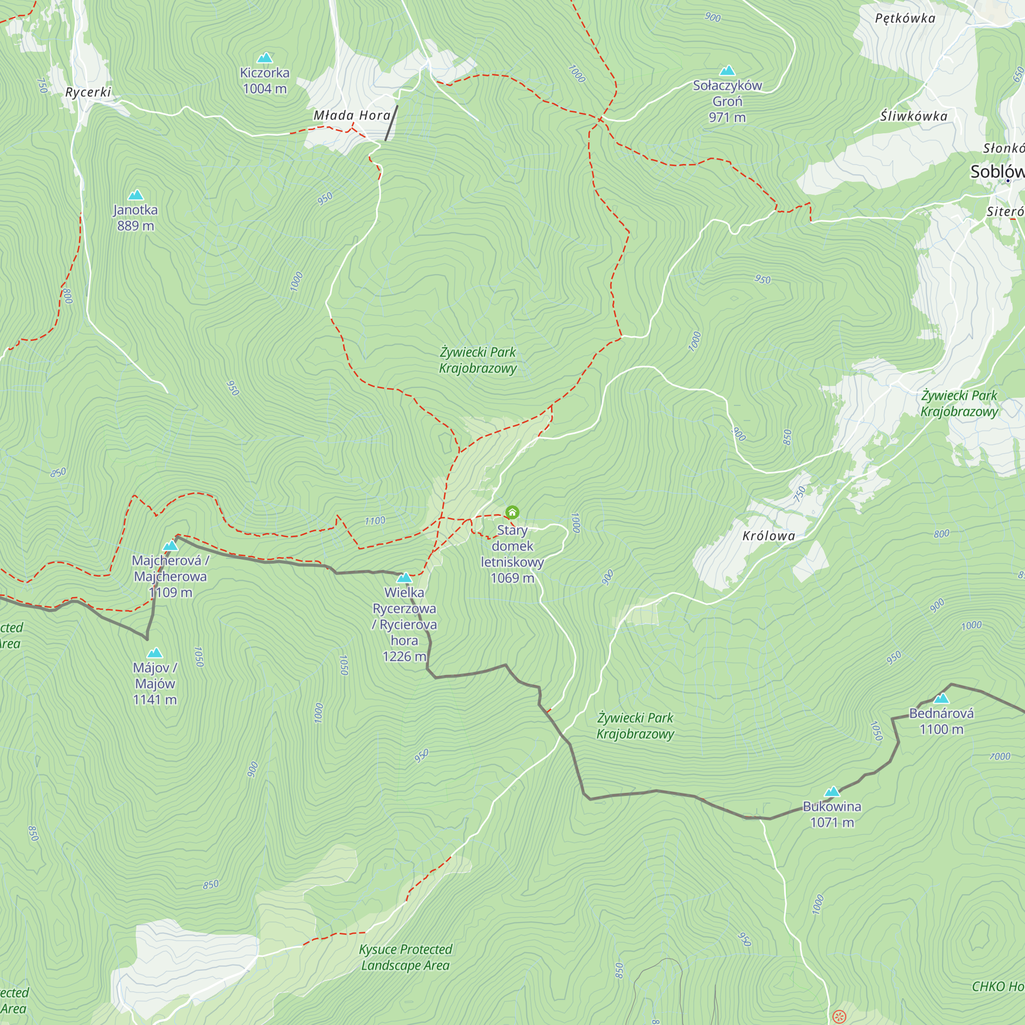 Stary domek letniskowy map