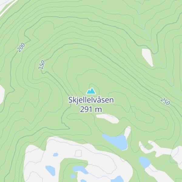 Map of Skjellelvåsen