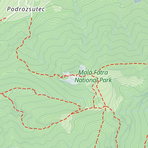 Map of Malý Rozsutec