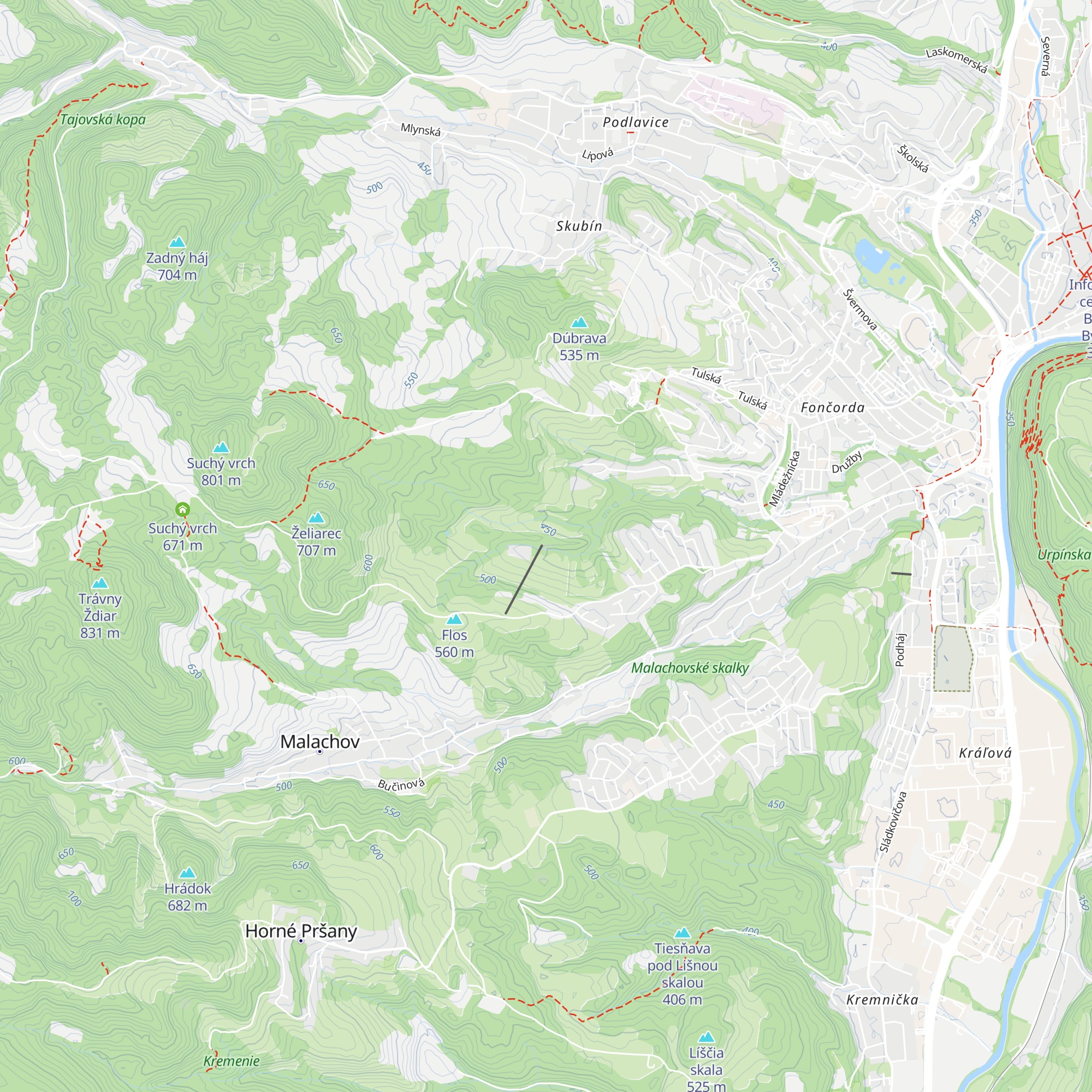Chata Vatra map