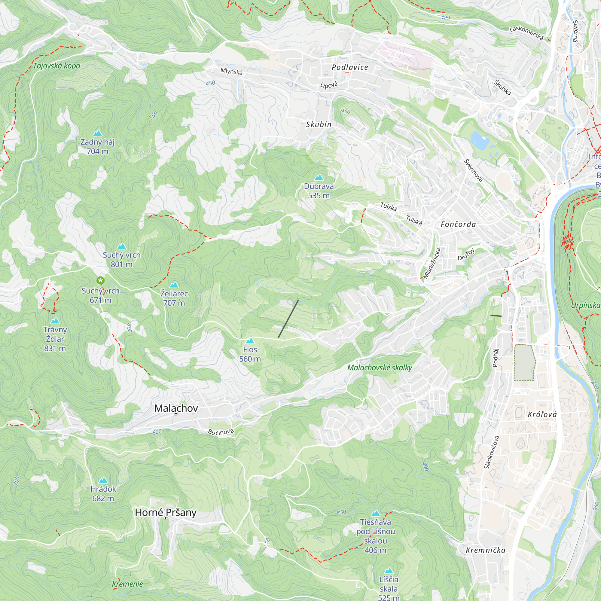 Chata Vatra map