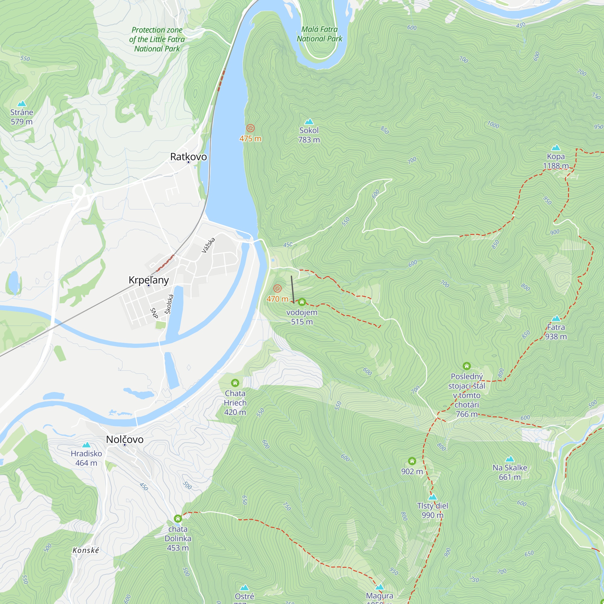 vodojem map