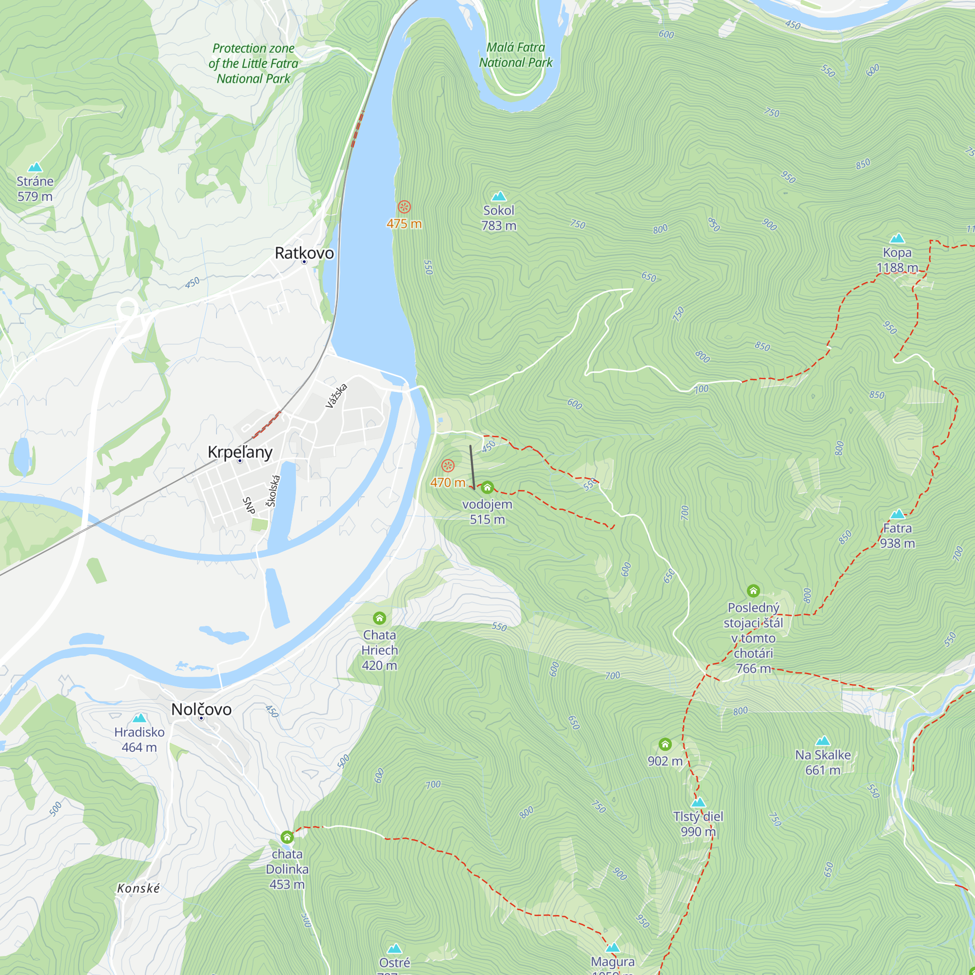 vodojem map