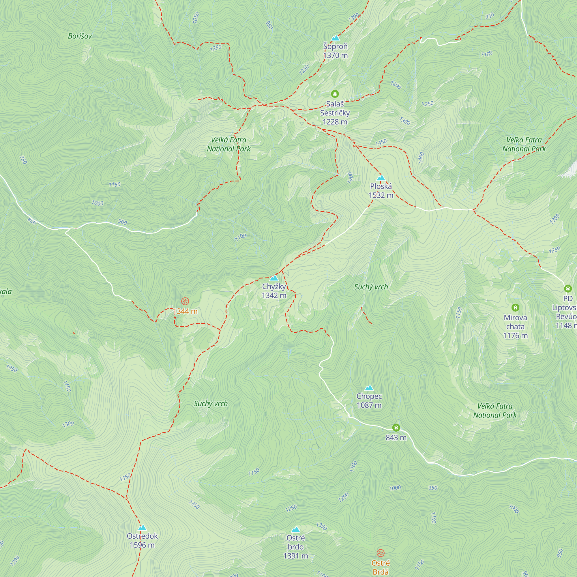 Koliba Chyžka map
