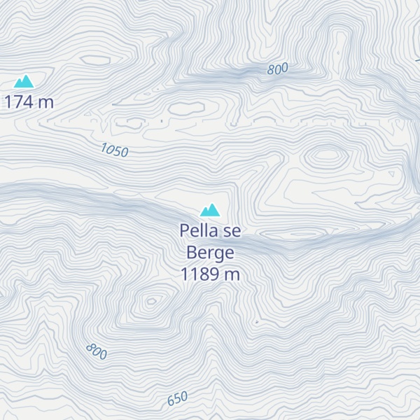 Map of Pella se Berge