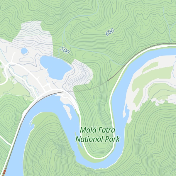 Map of Malá Fatra