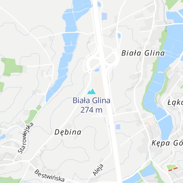 Map of Biała Glina