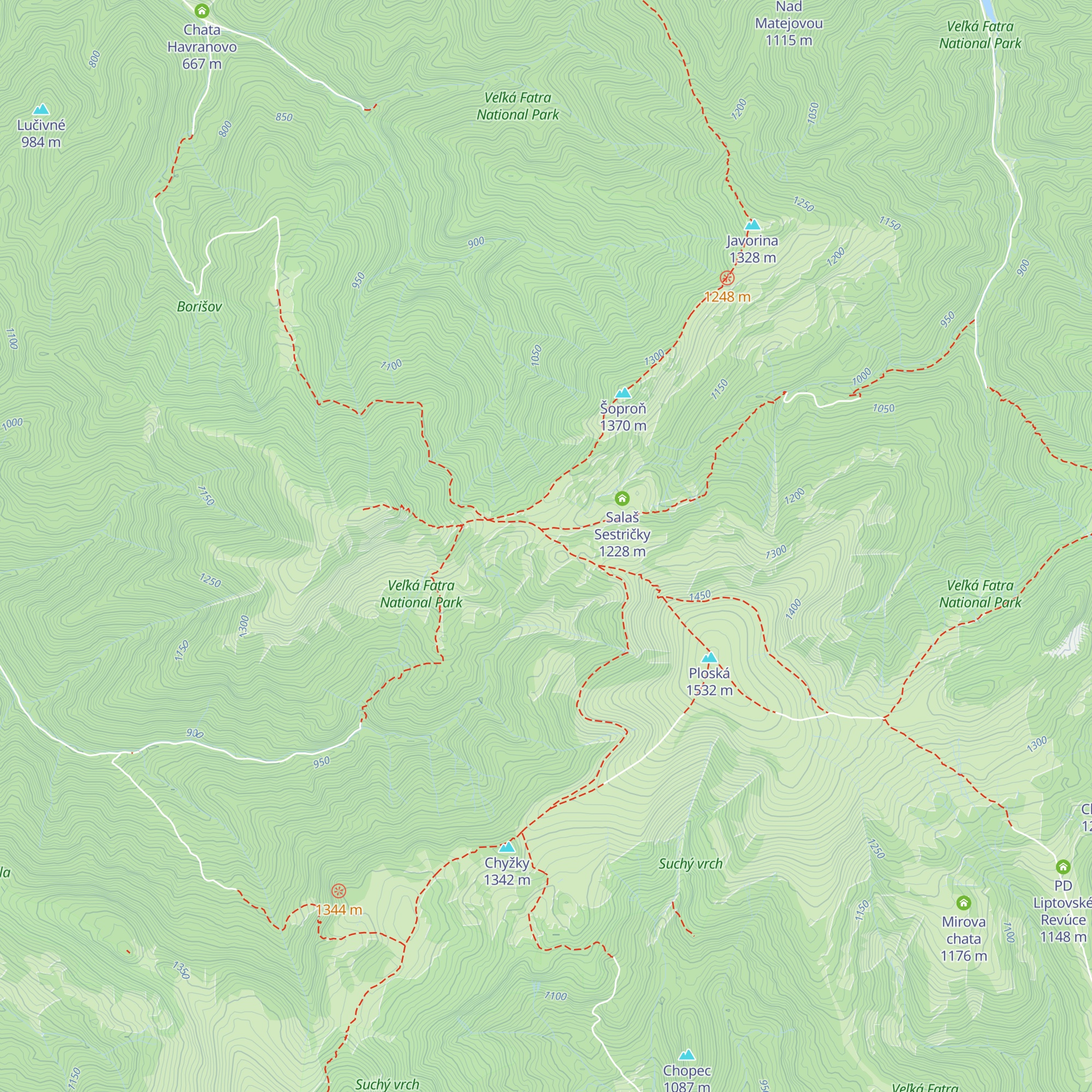Beliansky salaš-útulňa map