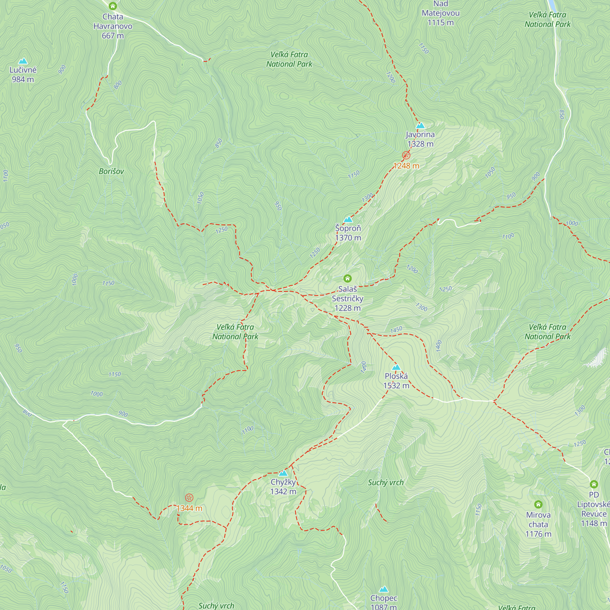 Beliansky salaš-útulňa map