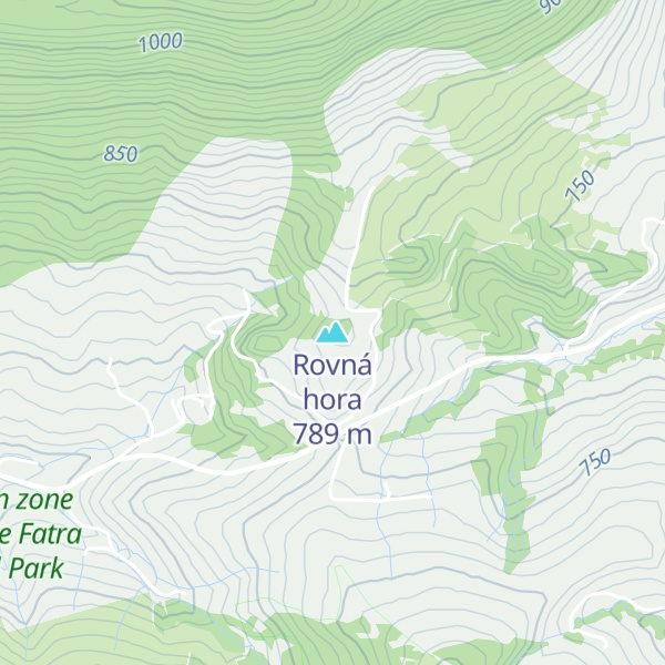 Map of Rovná hora
