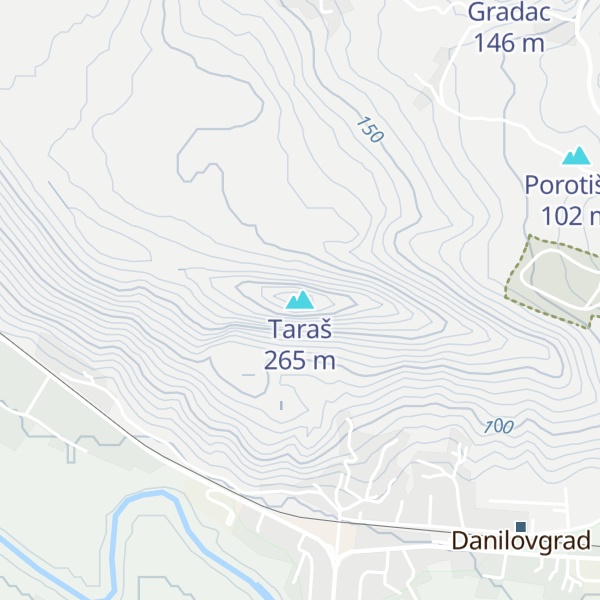 Map of Taraš