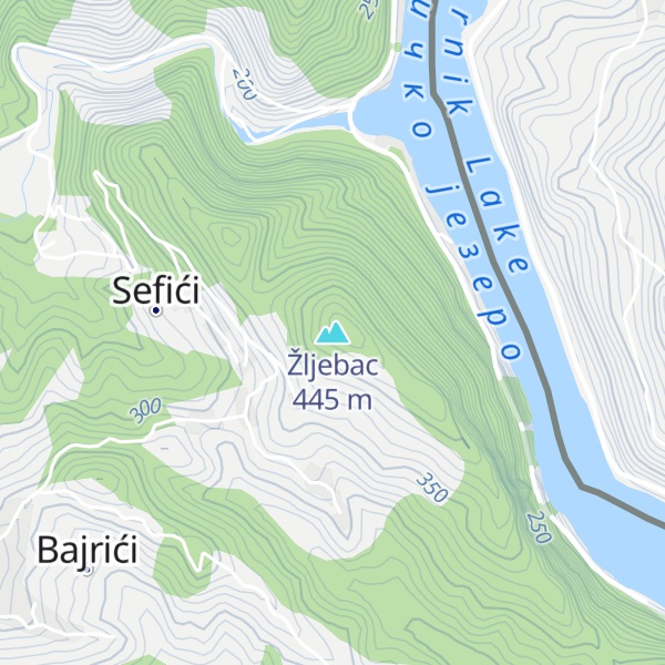Map of Žljebac