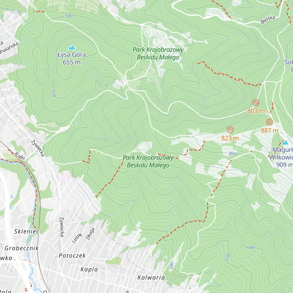 Chatka na Rogaczu map