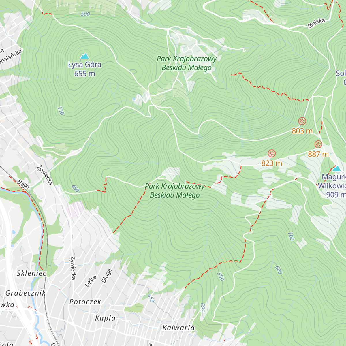 Chatka na Rogaczu map