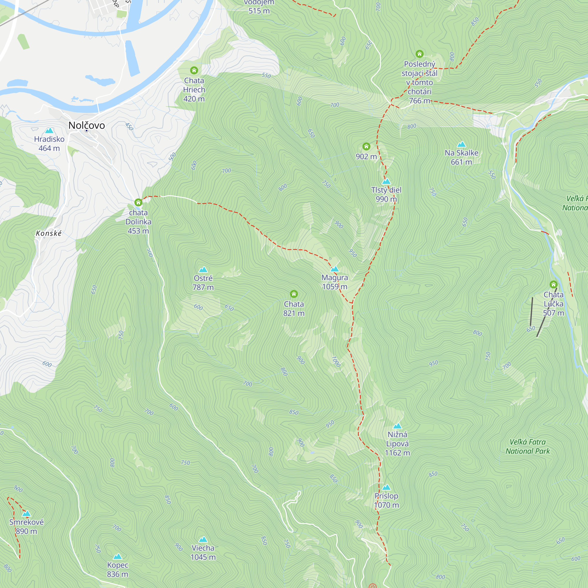 Chata map