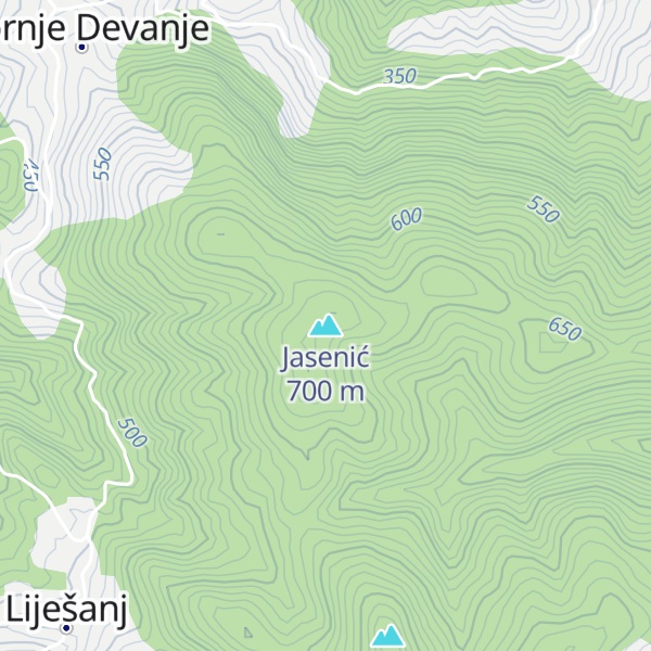 Map of Jasenić
