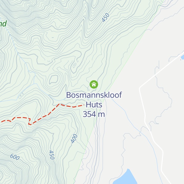 Map of Bosmannkloof Huts