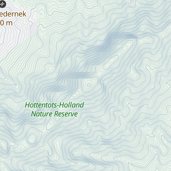 Map of Franschhoekpiek