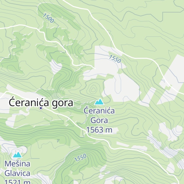 Map of Pindovića Glavica