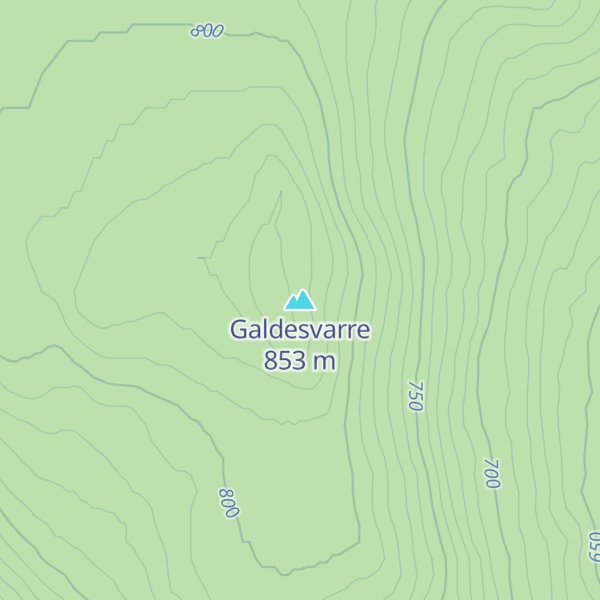 Map of Galdesvarre