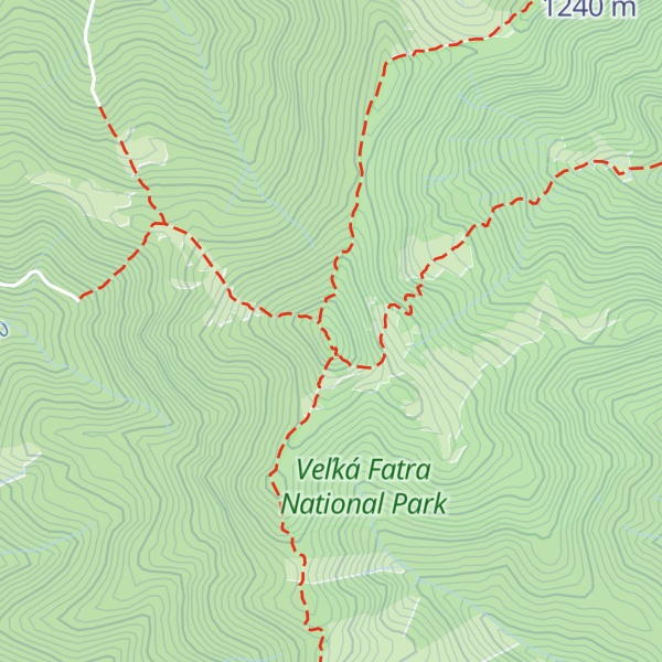 Map of Kľak