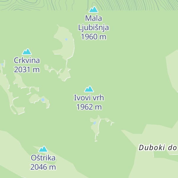 Map of Ivovi vrh