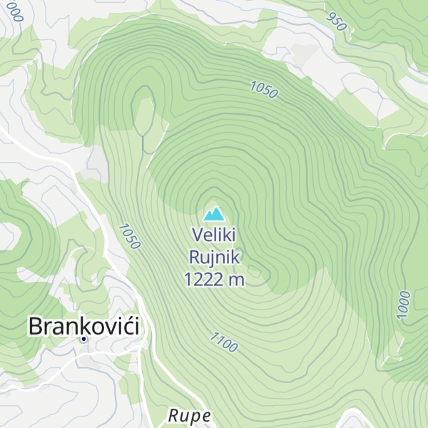 Map of Veliki Rujnik