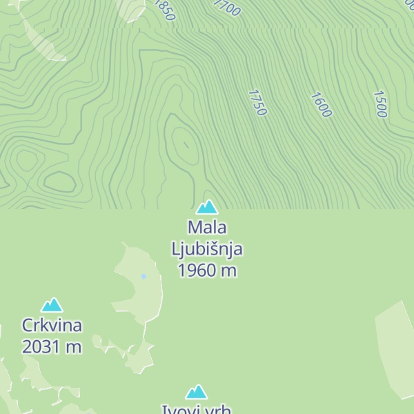 Map of Mala Ljubišnja