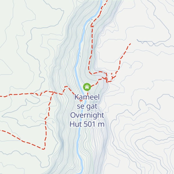 Map of Kameel se gat Overnight Hut