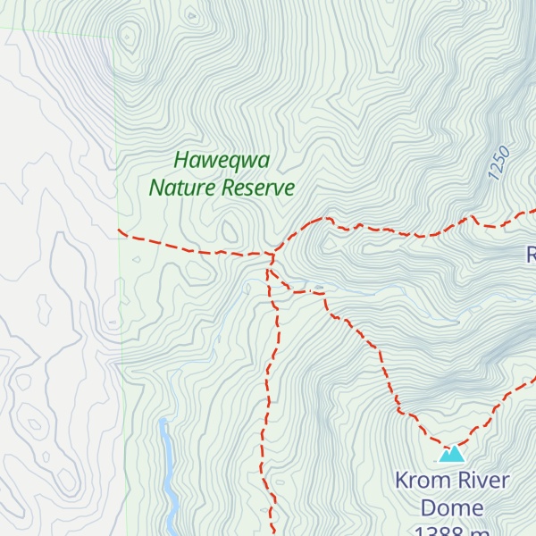 Map of MCSA Krom River Hut