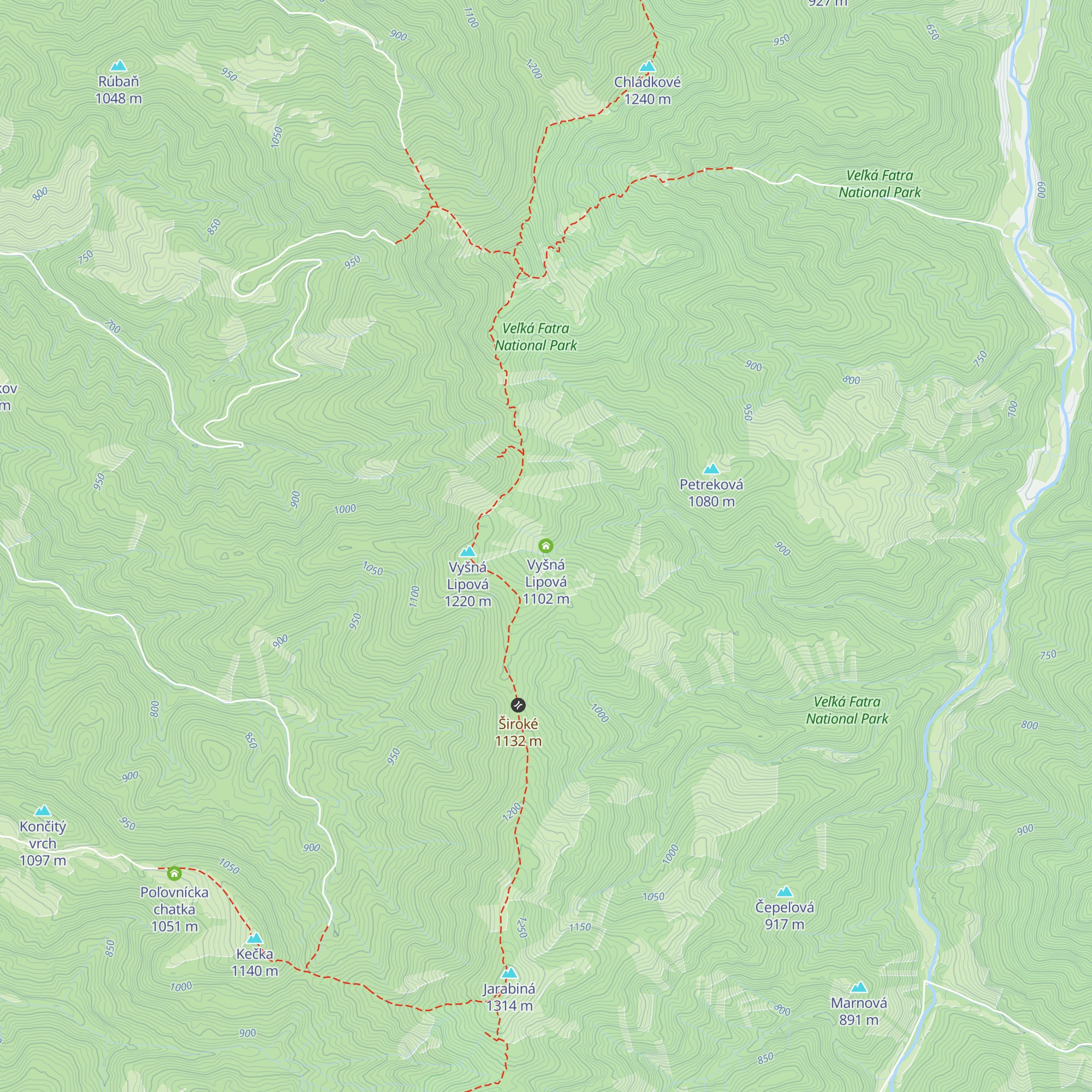 Vyšná Lipová map